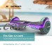 UL 2272 Listed 6.5" Hoverboard TOP LED Two-Wheel Self Balancing Scooter with Bluetooth Speaker Chrome Rosegold   